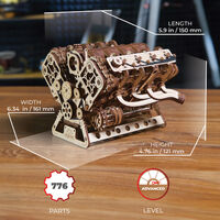 UGears V8 Engine Wooden Model Kit additional image