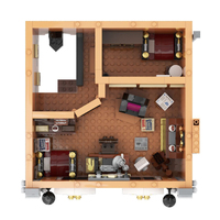 Sherlock Holmes 221B Baker Street Model Building Kit Apartment 3087pc additional image