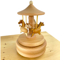 Horse Carousel Wooden Music Box additional image