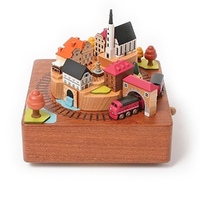 Autumn Train Wooden Music Box additional image