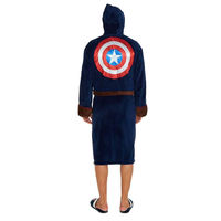 Captain America Hooded Fleece Bathrobe additional image