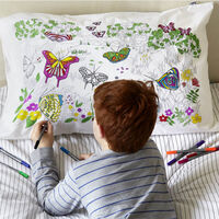 Colour and Learn Butterfly Pillowcase additional image