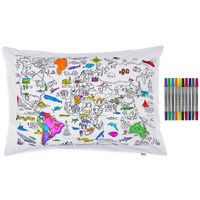 Colour and Learn World Map Pillowcase additional image