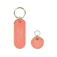 Crazy Cat Lady Keychain and Pet Tag additional image