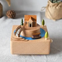 Chalet by the River Wooden Music Box additional image