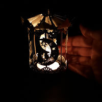 Cat and Moon Carousel Tealight Candle additional image