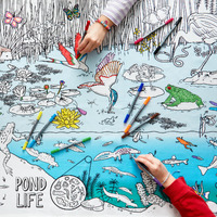 Colour and Learn Pond Life Table Cloth additional image
