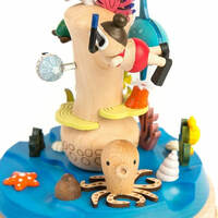 Coral Reef Snorkelling Moving Wooden Musical Box additional image