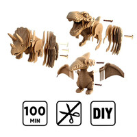 Dinos Trio 3-in-1 3D Cardboard Puzzle additional image