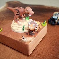 Dinosaur World Moving Wooden Music Box additional image