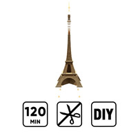 Eiffel Tower 3D Cardboard Puzzle additional image