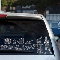Cat Lady Car Stickers additional image