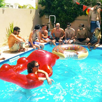 Giant Red Gummy Bear Pool Float additional image