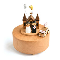 Happy Wedding Wooden Music Box additional image