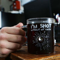 I'm Shot Without my Coffee Glass Mug additional image