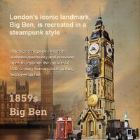 Joyside Series Steampunk Clock Tower Model Kit 2424pcs additional image