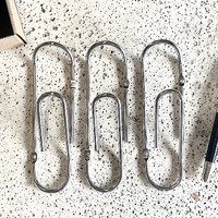 Mini Paper Clip Wall Hooks Set of 3 [Colour: Chrome] additional image