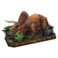 National Geographic Triceratops 44pc 3D Paper Model Kit additional image
