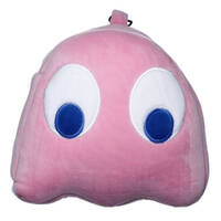 Pac Man Pink Ghost Travel Pillow and Eye Mask Set additional image