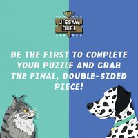Jigsaw Dual Pet Pride Cats vs Dogs Puzzle additional image