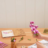 Rowood Purple Moth Orchid Wooden Bloom Craft Kit additional image