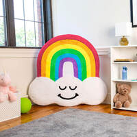 Rainbow Inflatable Floor Floatie Cushion additional image