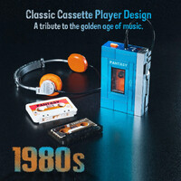 Retro Cassette Player Construction Set 569 pcs additional image