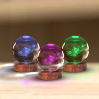 Solar System 3D LED Crystal Lamp additional image