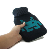 Space Invaders Mini Hot Water Bottle with Cover additional image