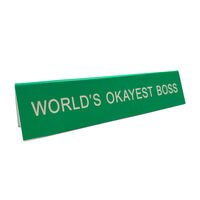 Worlds Okayest Boss Desk Sign additional image