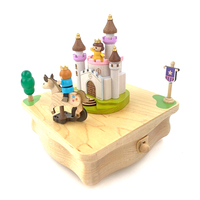 Unicorn and Prince Moving Wooden Musical Box additional image