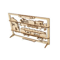 UGears Steam Express 2.5D Wooden Puzzle Kit additional image
