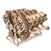 UGears V8 Engine Wooden Model Kit additional image