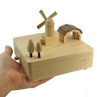 Windmill Moving Wooden Musical Box additional image