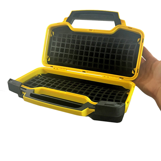 TOOLETRIES Bathroom Travel Case in Toolbox Yellow