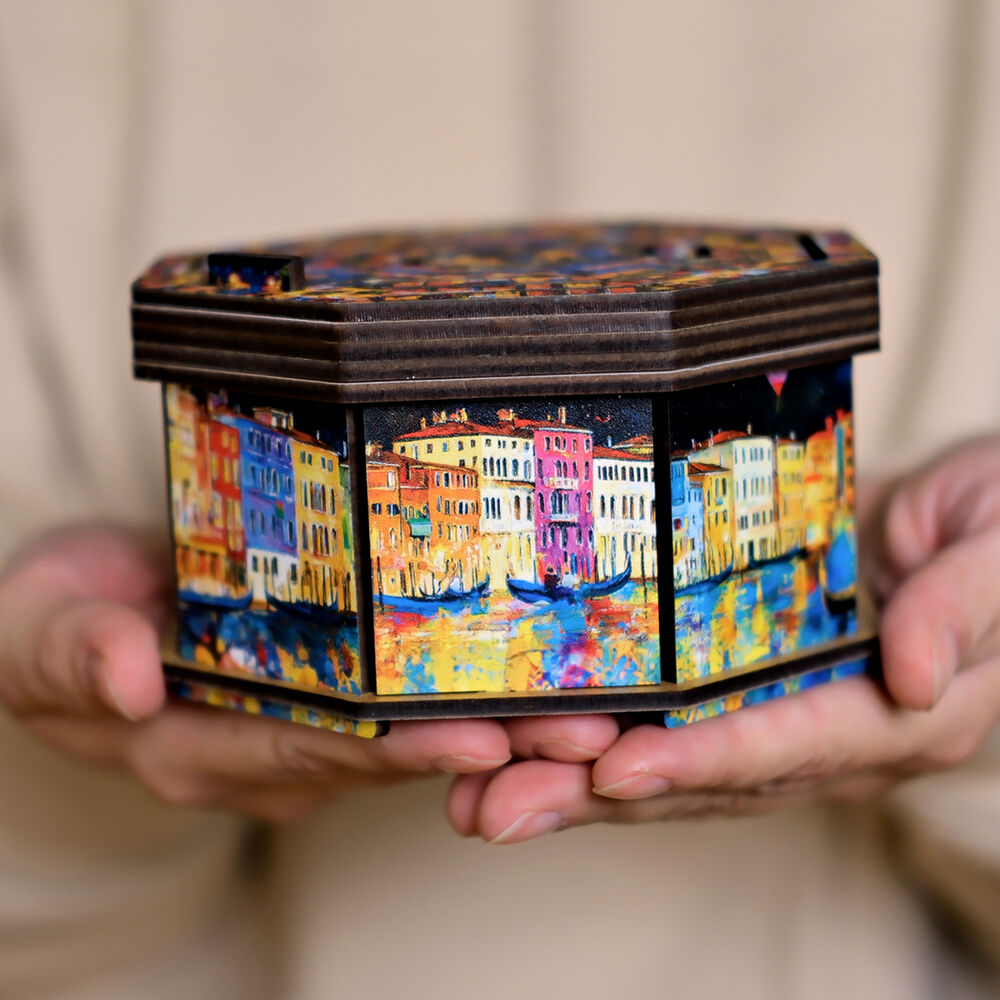 Art Secret Maze Box Puzzle Box