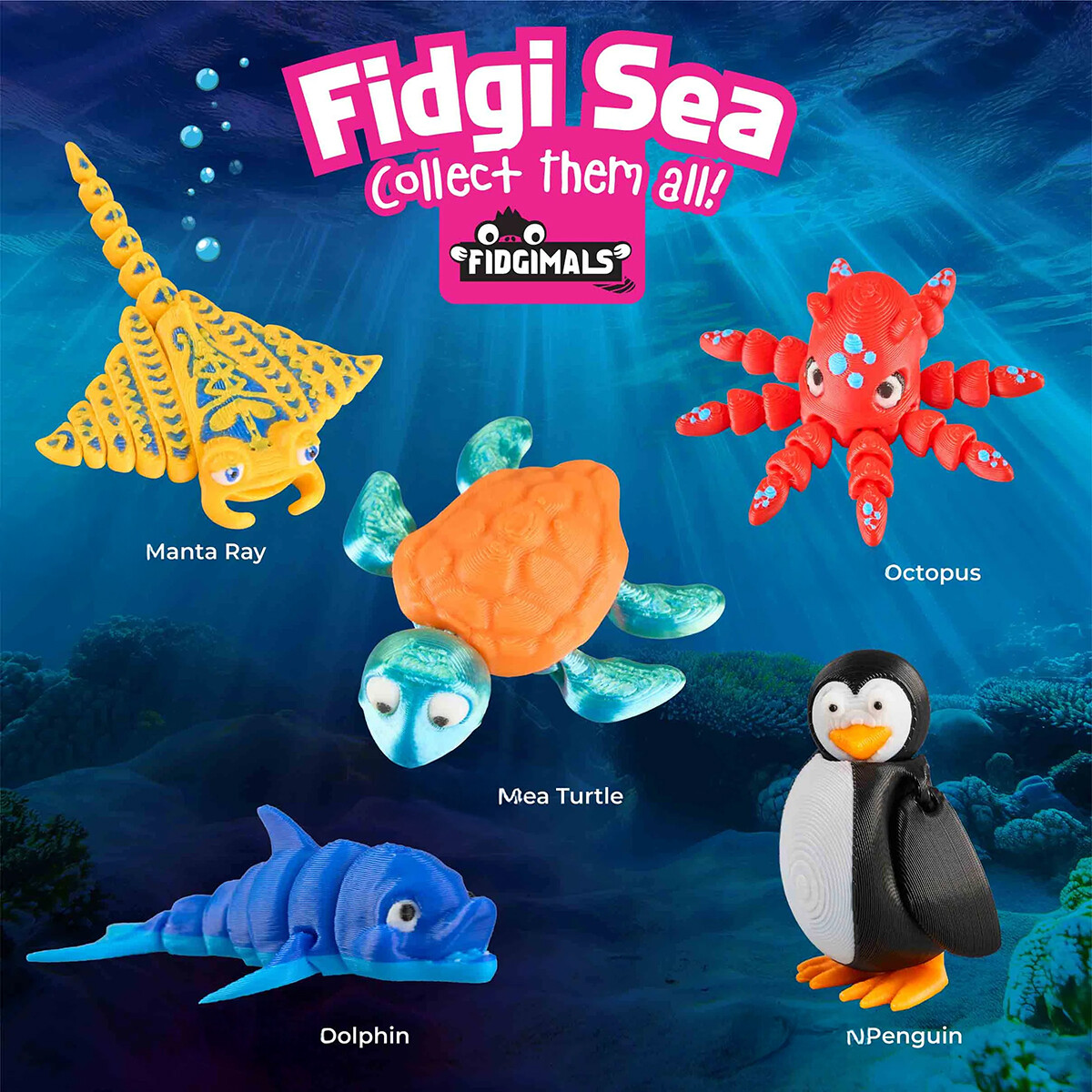Fidgimals Fidgi Sea Creatures