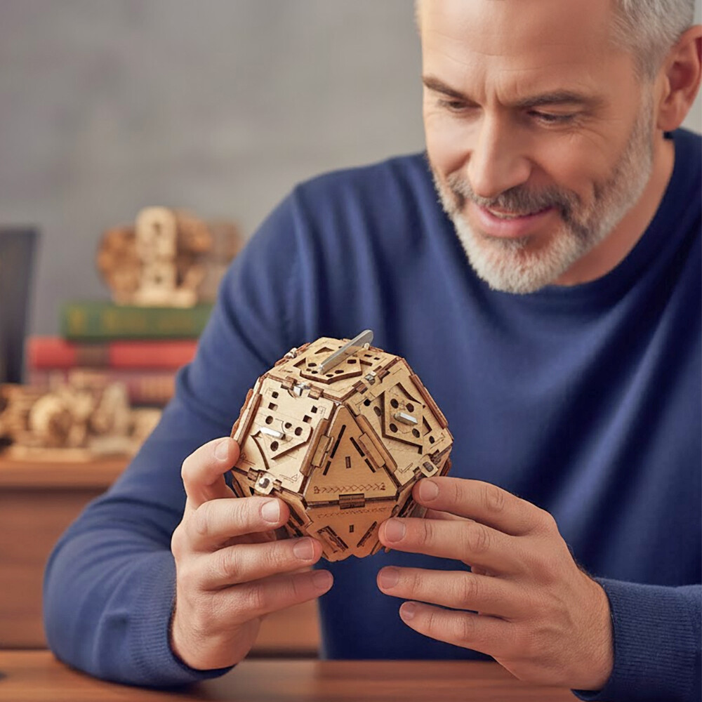 Philosopher's Stone Box with Metal Puzzle Box