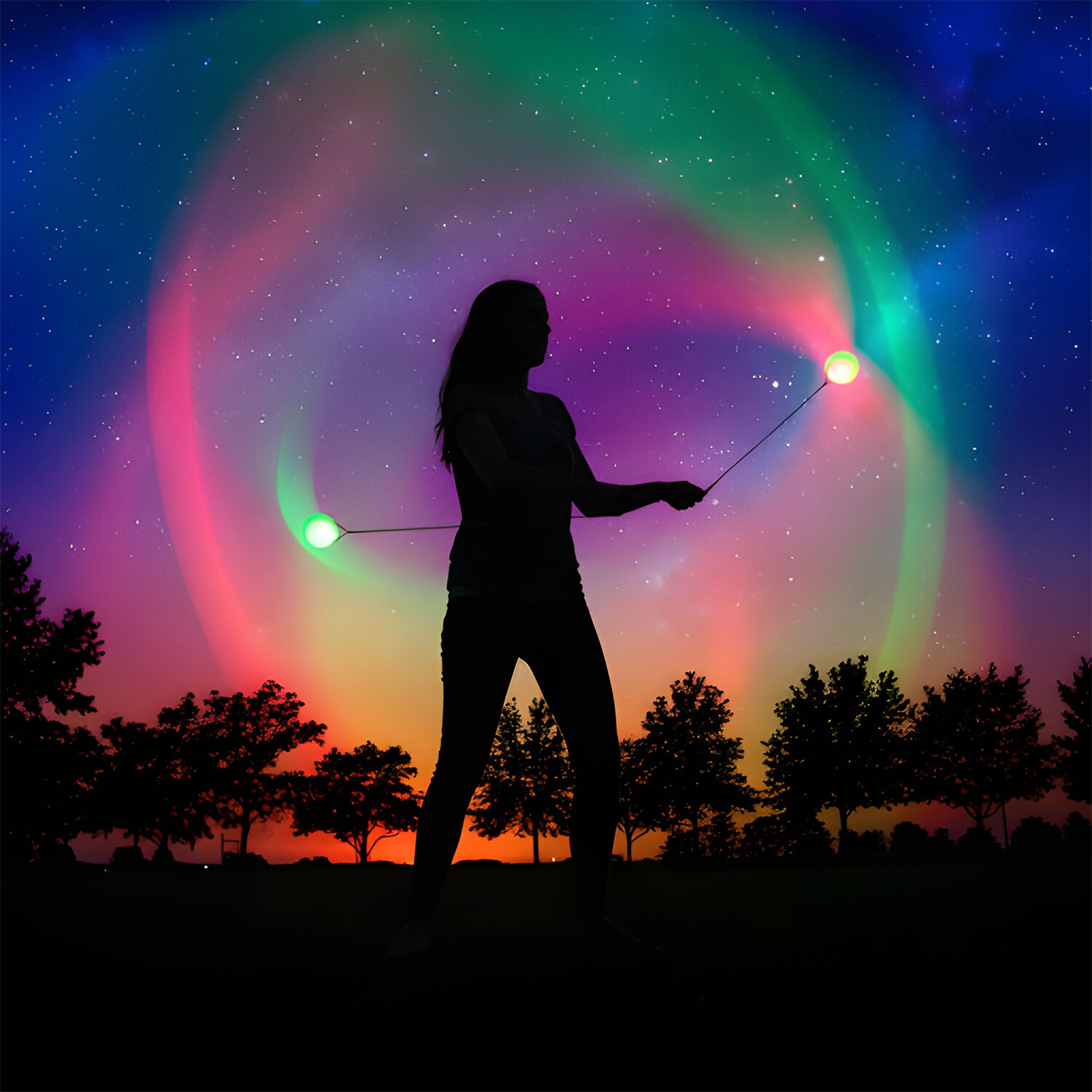 LED Poi Ball Twin Pack