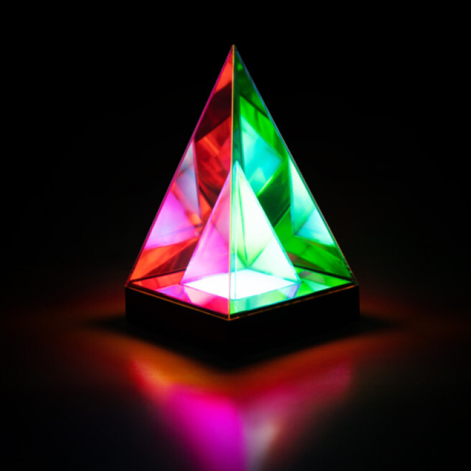 Pyramid Infinity Lamp
