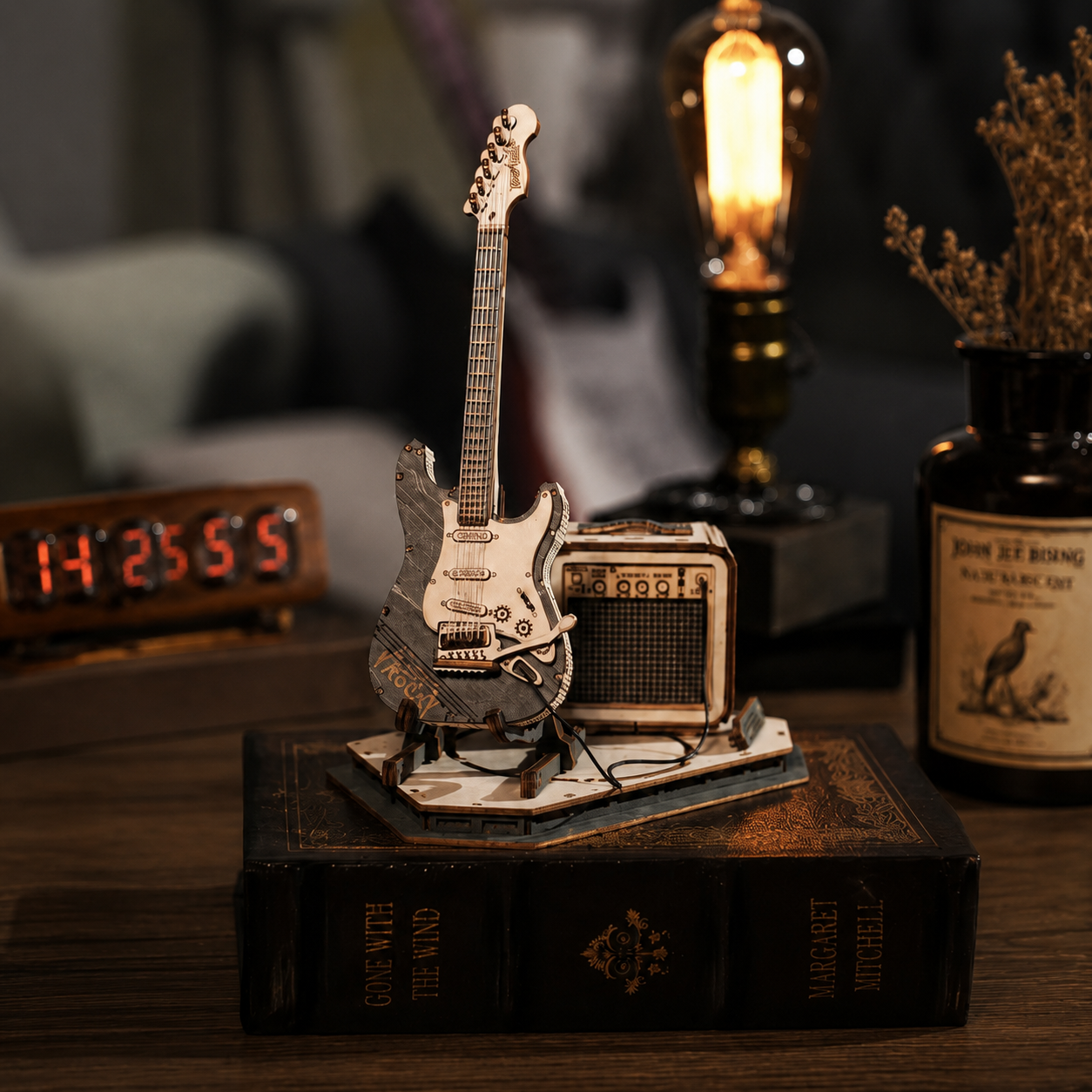 ROKR Mini Electric Guitar with Amp Model Kit