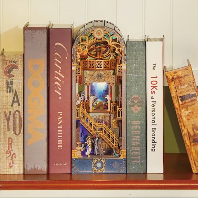 Spacetime Museum 3D Wooden Puzzle DIY Book Nook Kit