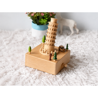 Leaning Tower of Pisa Wooden Music Box additional image