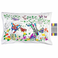 Colour and Learn Butterfly Pillowcase additional image