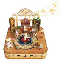 Cat's Family 3D DIY Rotating Music Box Kit additional image