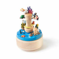 Coral Reef Snorkelling Moving Wooden Musical Box additional image