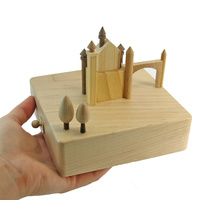 Castle and Carriage Moving Wooden Musical Box additional image