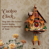 Retro Series Cuckoo Clock Construction Kit 2163pc additional image