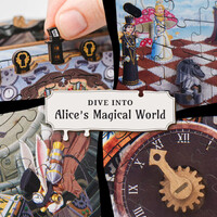 Cluepuzzle Wonderbox of Alice Jigsaw Puzzle Box additional image