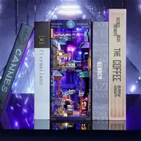 Cyber City 3D Wooden Puzzle DIY Book Nook Kit additional image